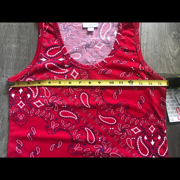 LuLaRoe tank. Size Small. Bandana print. - Picture 7 of 8